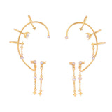 Star Moon Ear Cuff
