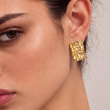 Crushed Small Gold Stud