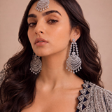 Sheesh Mahal Earrings & Maang Tikka Set
