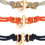 White J Enamel Bracelet
