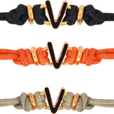 Black V Enamel Bracelet