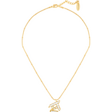 Polki Initial Necklace-S