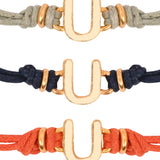 White U Enamel Bracelet