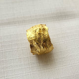 Glint Textured wave ring