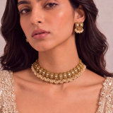 Pearl Temple Necklace Set