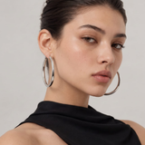 Sliver Oro Hoops