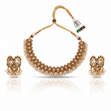 Pearl Temple Necklace Set