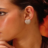 Diamond Mini Heart Studs