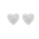 Diamond Mini Heart Studs
