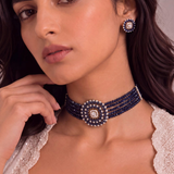 Sapphire Noor choker Set