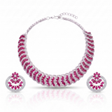 Ruby Glow Choker Set