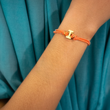 White I Enamel Bracelet