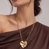 Crushed Heart Necklace