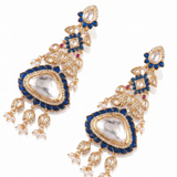 Noor Sapphire Polki Drops