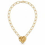 Crushed Heart Necklace