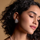 Diamond Heart Shaped Studs