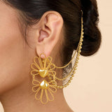 GULABO HAIR CHAIN EARRINGS