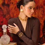 Vine Oval Triple Cuff