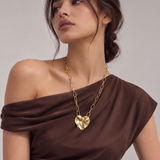 Crushed Heart Necklace