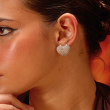 Diamond Mini Heart Studs