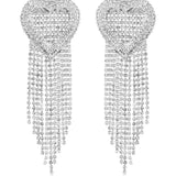 Midnight Heart Danglers