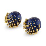 Vine Round Studs (Blue)