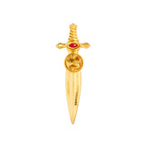 Mob Wife Studded Dagger Brooch