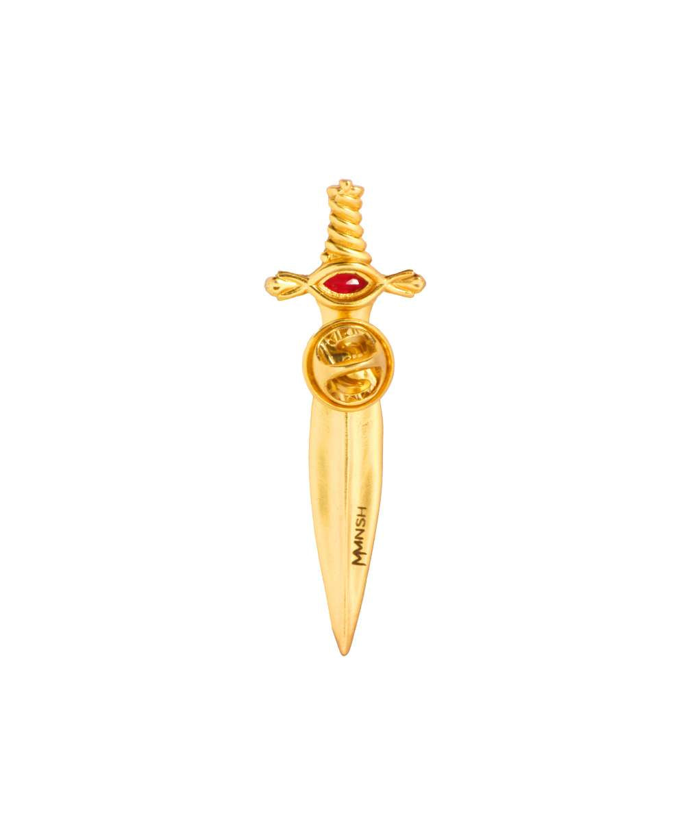 Mob Wife Studded Dagger Brooch