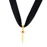 Mob Wife Studded Dagger Choker