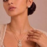 Aura Floral layered necklace set