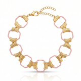 Lilac Hexagon Choker
