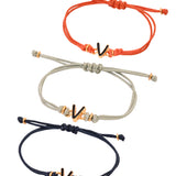 Black V Enamel Bracelet