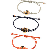 Black I Enamel Bracelet