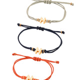 White H Enamel Bracelet