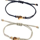 Black P Enamel Bracelet