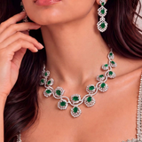 Emerald Vine Necklace Set