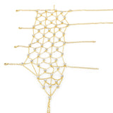Rhinestone Jaal Hand Harness (Gold)