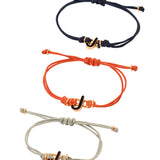 Black J Enamel Bracelet