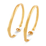 Large Texured Hoops