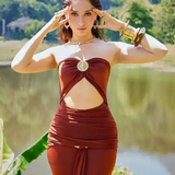 Tamaannah Bhatia- Wooden Disc Bangle / Gold Texured Cuff  / Jupiter Bangle / Nidar shakti Bangle