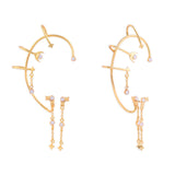 Star Moon Ear Cuff