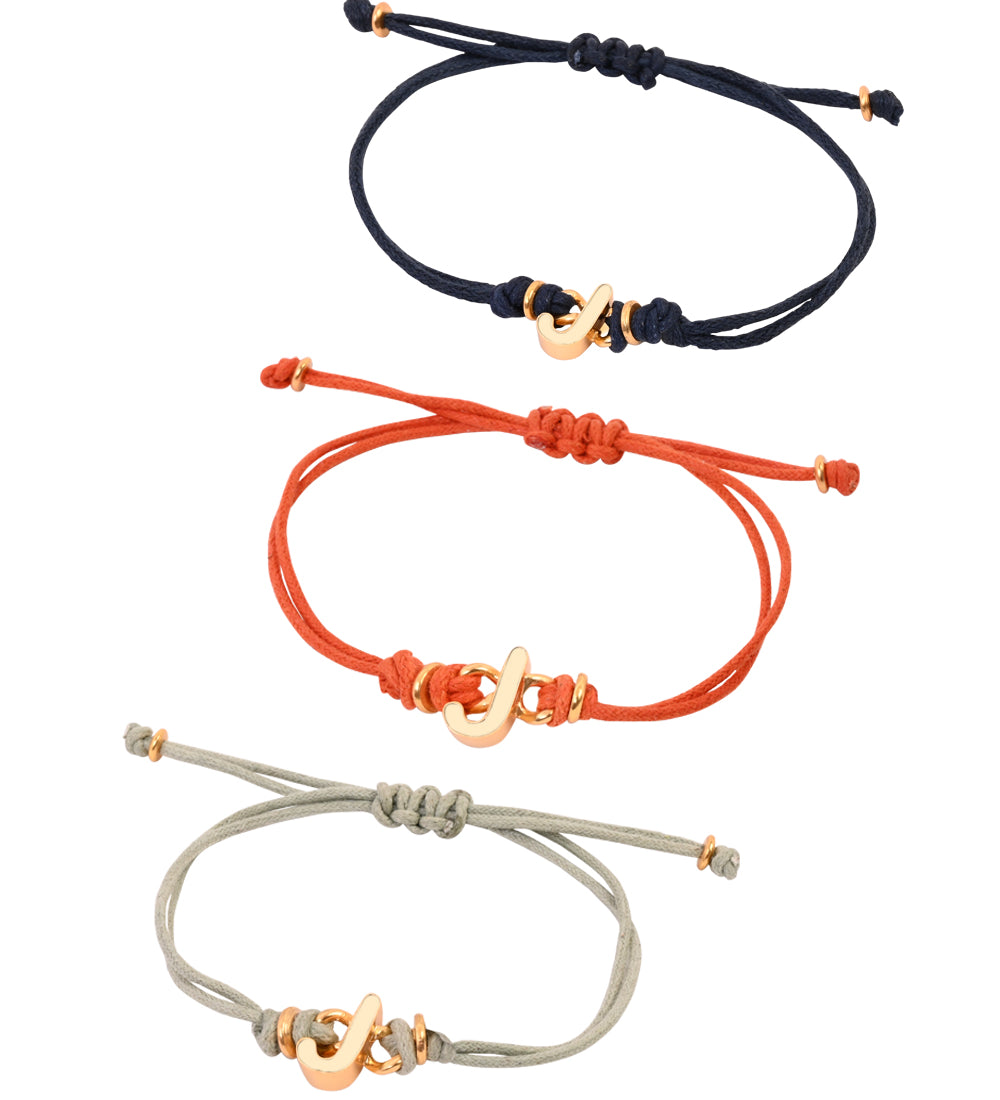 White J Enamel Bracelet