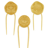 Coin Hair Pin Set of 3