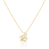 Polki Initial Necklace-S