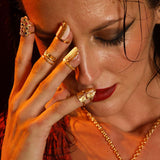 The Maria Studded Nail Ring Set