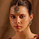 Garden of Green Maang Tika