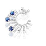 Blue Stone Rays Stud