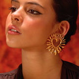 Amour Heart Gold Earrings