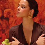 Amour Heart Gold Earrings