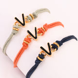 Black V Enamel Bracelet